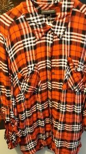 Lane Bryant Plaid 3/4 sleeve top